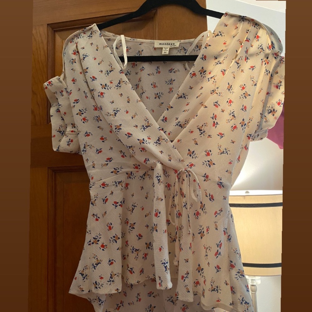Floral Wrap Shirt